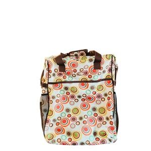 Calpak Multicolor Circle Print Roller Travel Bag